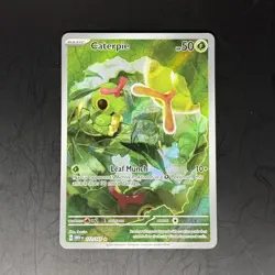 Pokemon TCG Caterpie 172/165 SV 151 Illustration Rare PACK FRESH CLEAN NM - Image 1