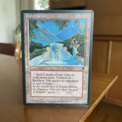 MTG Magic The Gathering Rainbow Vale Fallen Empires Land - Image 1