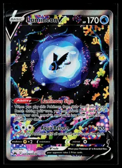Pokemon TCG Lumineon V GG39/GG70 Crown Zenith Galarian Gallery Full Art Holo NM - Image 1