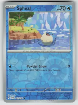 Spheal Reverse Holo 043/191 Common Surging Sparks Pokemon NM - Image 1