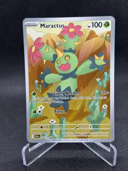 Pokemon Maractus 093/086 Sv: Black Bolt Full Art Holo Rare Basic NM - Image 1
