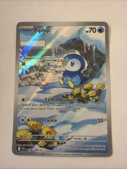 Pokemon TCG Piplup Illustration Rare 098/094 Near Mint Phantasmal Flames - Image 1