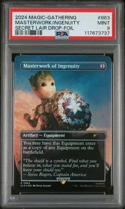 2024 MTG SECRET LAIR DROP FOIL #863 MASTERWORK OF INGENUITY PSA 9 - Image 1