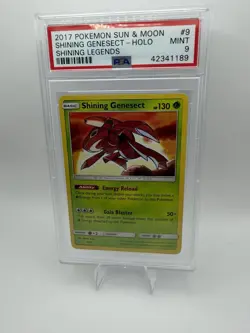 The Pokemon Company 2017 Shining Genesect 9/73 Shining Legends Holo PSA 9 EN - Image 1