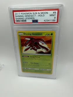 The Pokemon Company 2017 Shining Genesect 9/73 Shining Legends Holo PSA 9 EN - Image 3