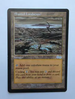MTG Blasted Landscape (USG) Urza's Saga Regular Uncommon 319/350 - Image 1