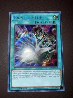 Yu-Gi-Oh! Toon Page-Flip - BLCR-EN068- Secret Rare- 1st Edition NM! - Image 1