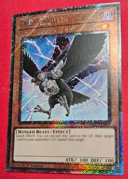 1x Yu-Gi-Oh! D.D. Crow - RA02-EN002 - Platinum Secret Rare - 1st Edition - NM - Image 1