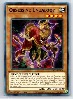 Obsessive Uvualoop MP21-EN010 2021 Tin of Ancient Battles Yu-Gi-Oh 1st Edition - Image 1