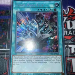 1X NM Toon Page-Flip - BLCR-EN068 - Secret Rare 1st Edition YuGiOh - Image 1