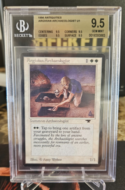 Antiquities - Argivian Archaeologist - MTG - BGS 9.5 - Gem Mint - Quad ! - Image 1