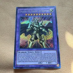 Timaeus the Knight of Destiny Secret Rare Dragons of Legend 2 DRL2-EN001 LP - Image 1