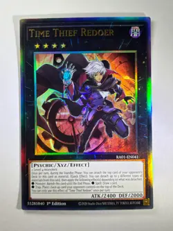 Time Thief Redoer RA01-EN041 Ultimate Rare 1st Edition YuGiOh Card NM - Image 1