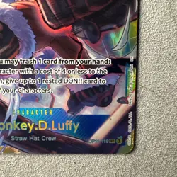 Monkey.D.Luffy - OP11-118 - One Piece Secret Rare Alternate Art English Mint/NM - Image 5