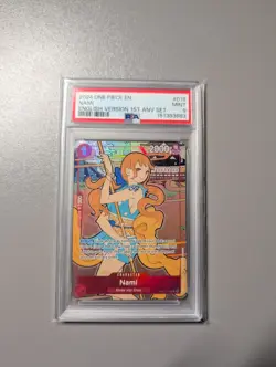One Piece Card Game Nami OP01-016 1st Anniversary Set English PSA 9 - Image 1