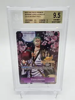BGS 9.5 GEM MINT One Piece Zoro-Juurou OP05-067 CS 25-26 Event Pack - Image 1