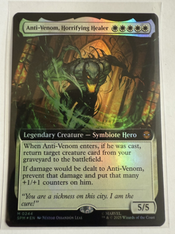 MTG Anti-Venom, Horrifying Healer 0244 Foil (Extended Art) Marvel's Spider-man - Image 1