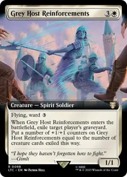 Grey Host Reinforcements (Extended Art) - Near Mint MTG - Image 1
