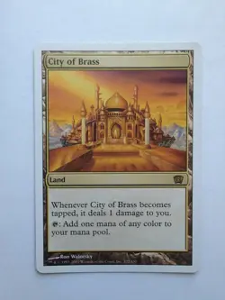 MTG City Of Brass (8ED) 8th Edition Regular Rare 322/350 - Image 1