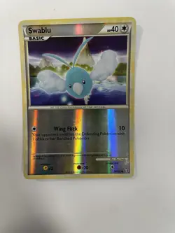 Swablu 78/102 Common Reverse Holo HGSS Triumphant Pokemon Card - Image 1