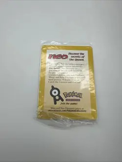 Pokemon Entei Movie Promo #34 WOTC Black Star Neo Discovery Open Seal - Image 1