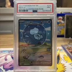 Pokemon Mew EX 'Bubble Mew' Sir 232/091 Paldean Fates English Edition PSA 9 - Image 1