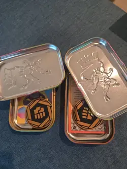 (2) Pokemon TCG 151 Machamp and Cubone Tins (NO PACKS) - Image 2