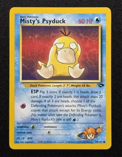 2000 Pokemon Gym Challenge Misty's Psyduck 90/132 Common LP - Image 1