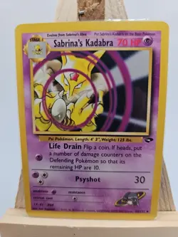 Pokemon Sabrina's Kadabra Gym Challenge 58/132 Near Mint Condition - Image 1
