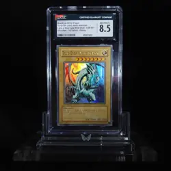 💎 CGC 8.5 1st Ed Blue-Eyes White Dragon Yugioh LOB-001 vintage psa Yu-Gi-Oh 💎 - Image 1