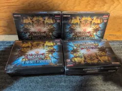 LOT 4 Yu-Gi-Oh TCG The Infinite Forbidden 4 9 Card Pack Box Yugioh English 1st - Image 1