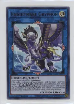 Knightmare Gryphon (UR) 1st Ed. YuGiOh Gold Sarcophagus Tin Mega Pack - Image 1