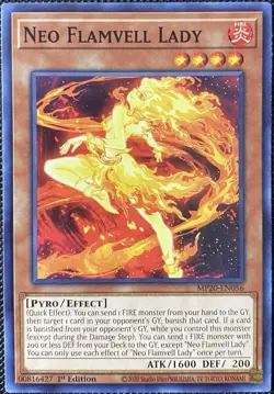 Neo Flamvell Lady MP20-EN056 2020 Tin of Lost Memories 1st Ed - Yugioh Card - Image 1