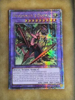 Yugioh Fiendsmith's Desirae RA04-EN056 Quarter Century Secret 1st Ed NM - Image 1