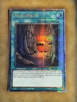 Yugioh Necrovalley RA04-EN122 Quarter Century Secret 1st Ed NM - Image 1