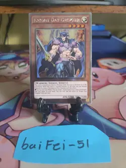 Yugioh Knight Day Grepher NKRT-EN015 Limited Edition Platinum Rare NM - Image 1