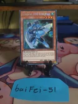 Yu-Gi-Oh! Elemental Hero Bubbleman SGX2-ENB08 NM Secret Rare Yugioh Card - Image 1