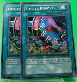 2x Limiter Removal RP02-EN015 Super Rare Yugioh Set Retro Pack 2 Unlimited NM - Image 1