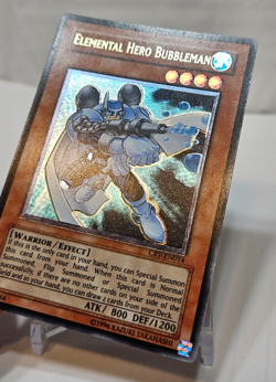 ULTIMATE Rare Elemental Hero Bubbleman CRV-EN014 Unlimited Yugioh 7689 - Image 3