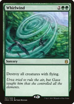 Whirlwind Commander Anthology PLD Green Rare MAGIC GATHERING CARD ABUGames - Image 1