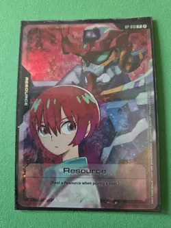 Gundam card game Resource RP-010 P Machu & GQuuuuuuX Promo English - Image 1