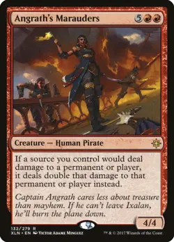 Angrath's Marauders Ixalan HEAVILY PLD Red Rare MAGIC GATHERING CARD ABUGames - Image 1