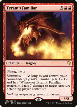 Tyrant's Familiar Commander 2017 HEAVILY PLD Red Rare MAGIC MTG CARD ABUGames - Image 1