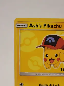 Pokemon Pikachu SM111 Ash's Cool Sun & Moon Black Star Promo Card - Image 3