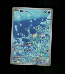 Custom HOLO HORSEA Card READ DESCRIPTION BELOW - Image 1