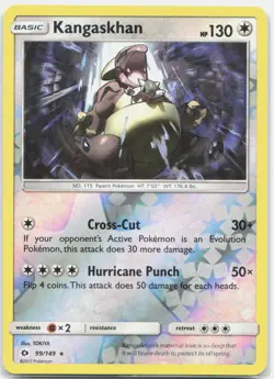 Kangaskhan 99/149 Holo Holo Rare SM Base Set Pokemon Reverse Holo LP - Image 1