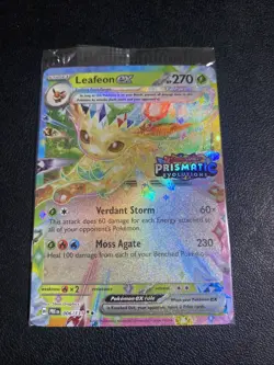 Pokemon Leafeon ex Prismatic Evolutions Promo Pack TCG English Sealed - Image 1