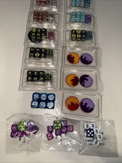 Pokemon ETB Dice Sets - 12 Packs of Dice + 3 Damage Counters - Bulk Dice Lot - Image 3