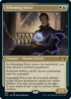 Scheming Fence (Showcase 349) FOIL Streets of New Capenna PLD CARD ABUGames - Image 1