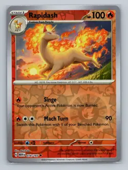 Pokemon SV: Scarlet & Violet 151 #078/165 Rapidash Reverse Holo Uncommon - Image 1
